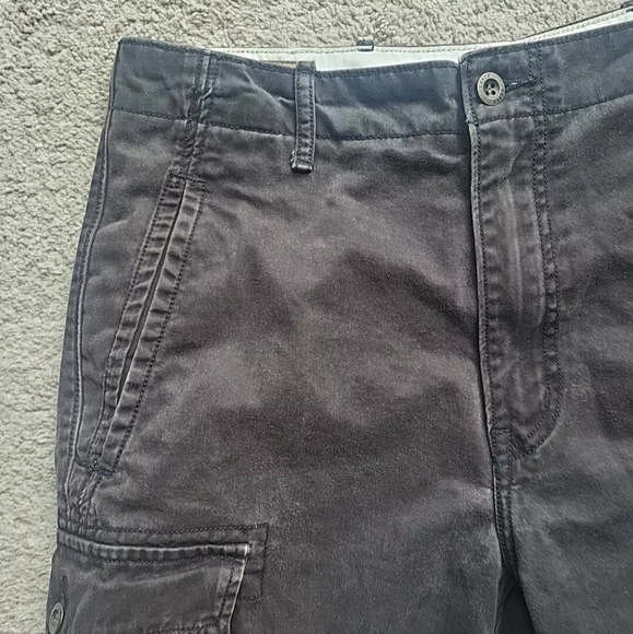 Levi's Cargo Shorts Mens W35 Black Chino White Label Hiking Camping Workwear - Picture 3 of 15